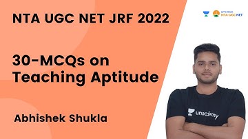 30 MCQs on Teaching Aptitude | NTA UGC NET- JRF 2022 | Abhishek Shukla
