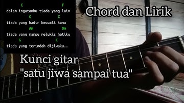Chord kunci gitar mudah "satu jiwa sampai tua" Arief || chord dan lirik