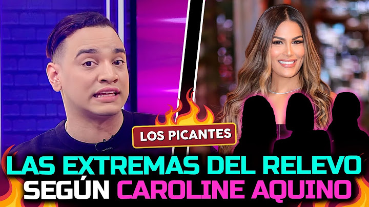 Caroline Aquino afirma quiénes son las extremas que representan el relevo | Vive el Espectáculo