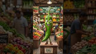 “मैं हरी मिर्च हूँ रे! 🌶️ | Funny Talking Hari Mirch AI Video 😂” HariMirch #GreenChili #FunnyAI