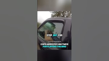 Agenten arresteerden hem twee keer omdat hij de vogel had gedraaid 🤯