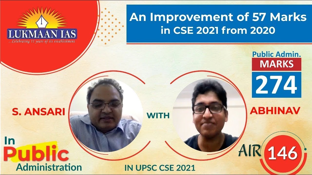 Abhinav | AIR-146 UPSC CSE 2021 | S. Ansari | The Topper's Perspective |  Lukmaan IAS
