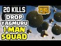 FİŞEK ATAN ATANA DROP YAĞMURU 1-MAN SQUAD 20 KILLS | PUBG Mobile