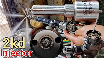 Toyota Hilux 2kd engine injector repair . injector back fuel problem solution