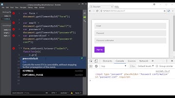 Cancelling the default bahaviour of an event in JavaScript