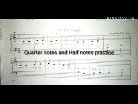 Piano Basics - Quarter and Half notes practice