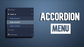 Accordion Menu Using HTML, CSS & JS