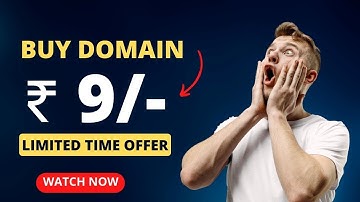Buy Domain Name Only ₹ 9/year | Cheap Domain Offer | Free Domain | Hindi |   Hosty Review