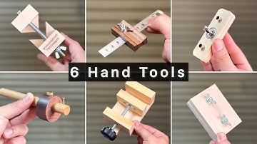 6 Hand Tools Every Beginner Woodworker Can Make