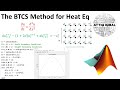 The BTCS / Laasonen Method with MATLAB code (Lecture # 03)