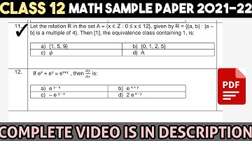 Let the relation R in the set A={x z: 0 x 12} given by R={(a,b):|a-b| is a multiple of 4} then [1],