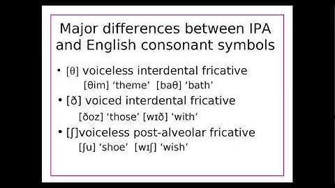 LING 101 UNM - Phonetics - International Phonetic Alphabet