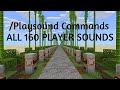 Minecraft bedrock edition  160 player sound commands