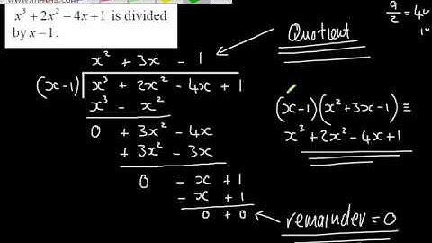 Core 2 - Algebra and Functions 2 -  Polynomial Long Dision - Algebraic fractions polynomials