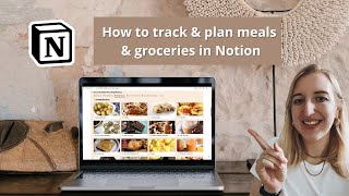How to track & plan meals, recipes & groceries in Notion (Tutorial) screenshot 4
