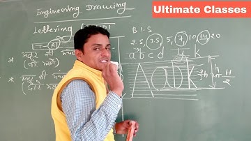 Lower case lettering Engineering Drawing for ALP CBT 2