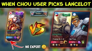 iNSECTiON CHOU FREESTYLER Play Lancelot!?  | NO EXPERT Lancelot vs 2 GLOBAL SUPREME | MLBB