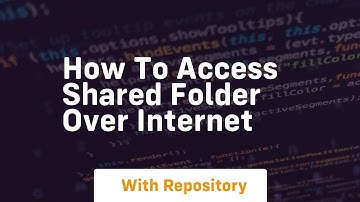 How to access shared folder over internet