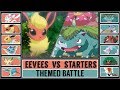 EEVEES vs STARTERS (Pokémon Battle)