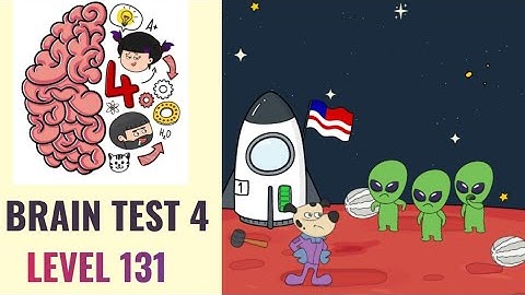🧠 Brain Test 4 Level 131 | Astrodog must show the Martians that he comes in peace | Walkthrough
