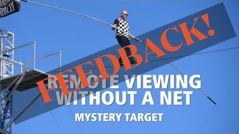 Hier is de feedback voor het Remote Viewing Target waarmee ik werkte