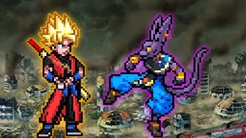 Xeno Goku OP(All Form)(New) VS Beerus Hakai OP in Jump Force Mugen