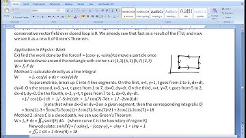 Calculus 3 - Greens Theorem