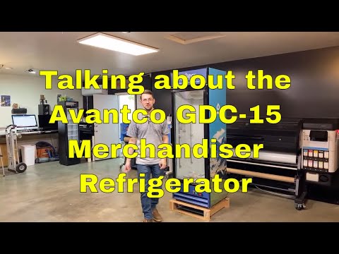 Avantco GDC-15-HC 25 5/8" Black Swing Glass Door Merchandiser Refrigerator June 2022 Rm wraps