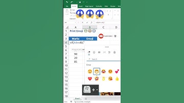 Print Emoji using If Function in Excel #shorts #excel #shortvideo