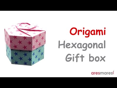 Origami Hexagonal Gift Box (intermediate - non modular)