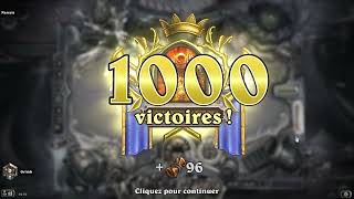 The 1000th victory as a warrior - Hearthstone #blizzard #hearthstone #victory