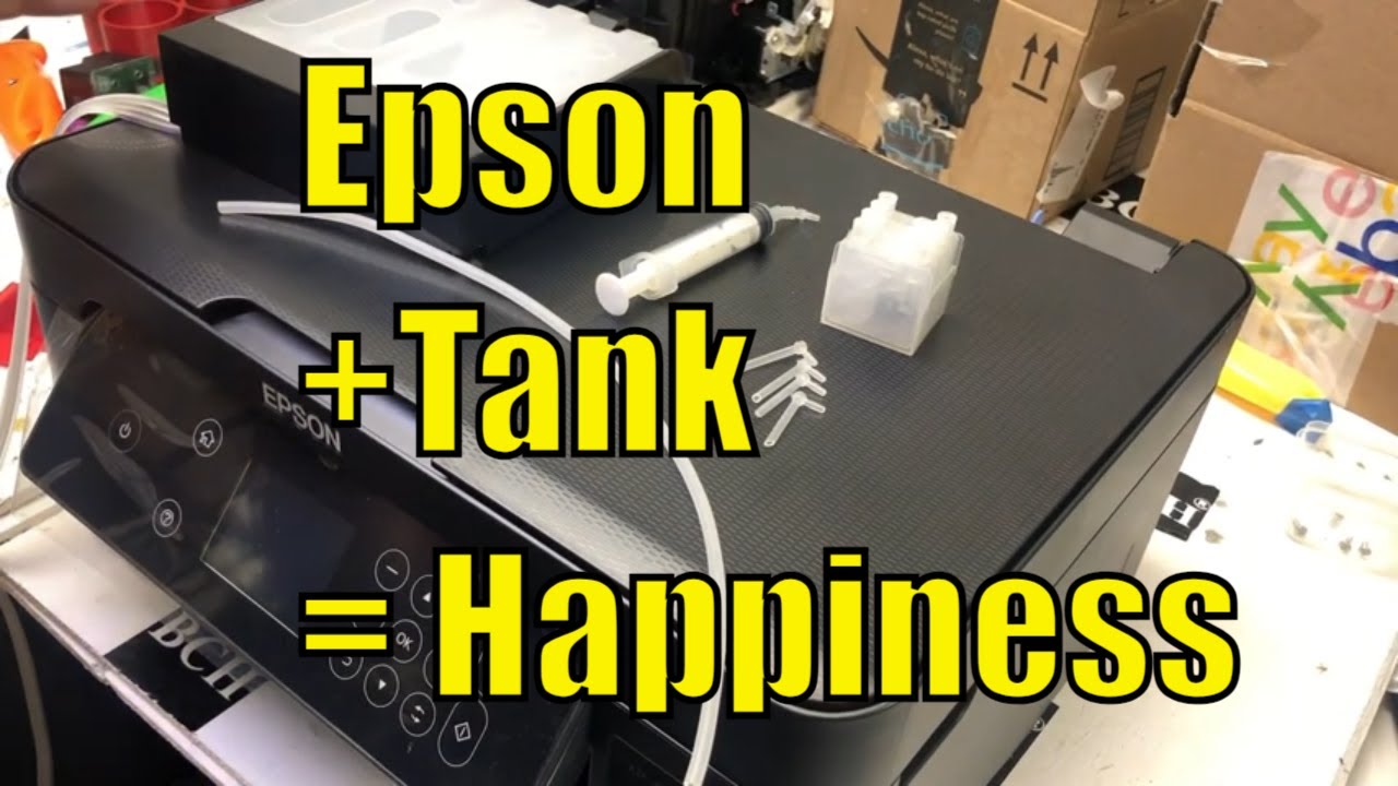 How to add INK TANK to Epson XP4105 Printer Modification CIS/CISS
