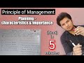 Planning  naturecharacteristicsimportance in hindi  principle of management  bca mca bba