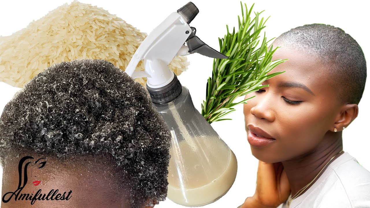 RICE WATER & ROSEMARY For Hair Growth | rosemary water | rice water for hair  growth - YouTube