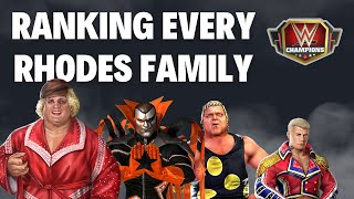 Ranking Every Rhodes Family Member in WWE Champions