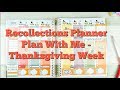 Recollections Planner - Plan With Me - Thanksgiving/Black Friday