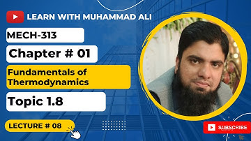 Lecture 08-Solution of Problems| Applied Thermodynamics|MECH-313| DAE Mechanical Technology