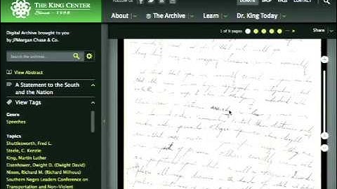 DrupalCon Munich 2012: Preserving History for Future Generations: The King Center