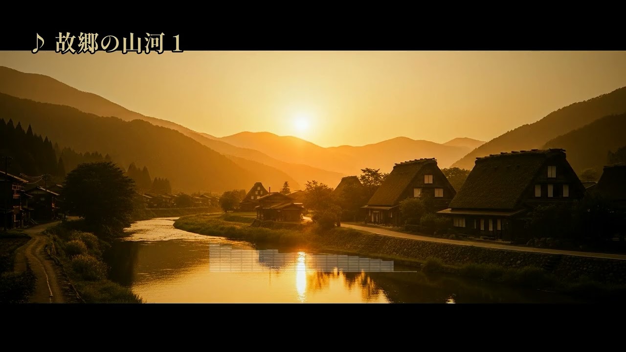 【4K高画質】故郷の山河 1｜人生の哀愁を感じる最高のひととき