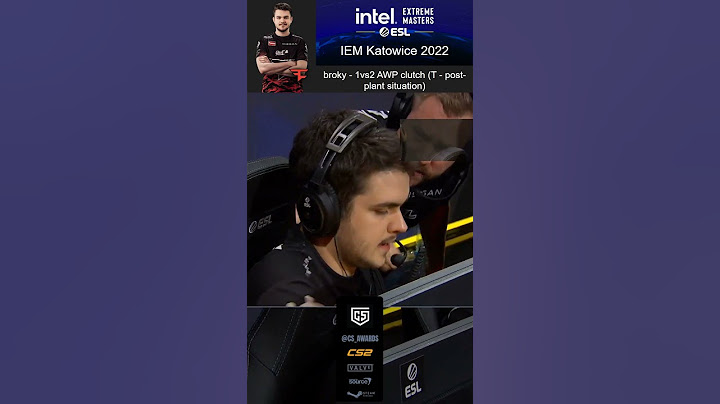 broky - 1vs2 AWP clutch (T - post-plant situation) (G2 vs FaZe) - IEM Katowice 2022