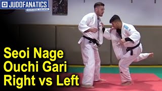 Seoi Nage Ouchi Gari Right vs Left by Fabio Basile