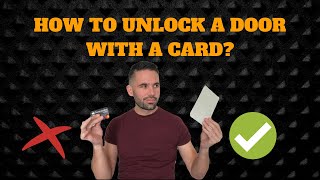 How To Unlock a Door With a Card In 4 SECONDS (Step By Step)