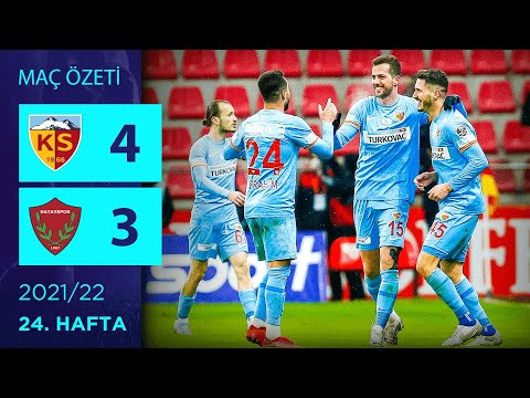 ÖZET: Yukatel Kayserispor 4-3 Atakaş Hatayspor | 24. Hafta - 2021/22