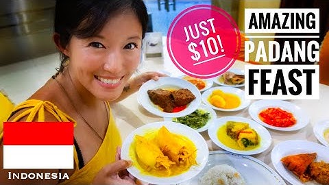 Awesome NASI PADANG in Bali! Beef Rendang, Gulai Otak, Perkedel, Gulai Cincang & Telur Dadar!