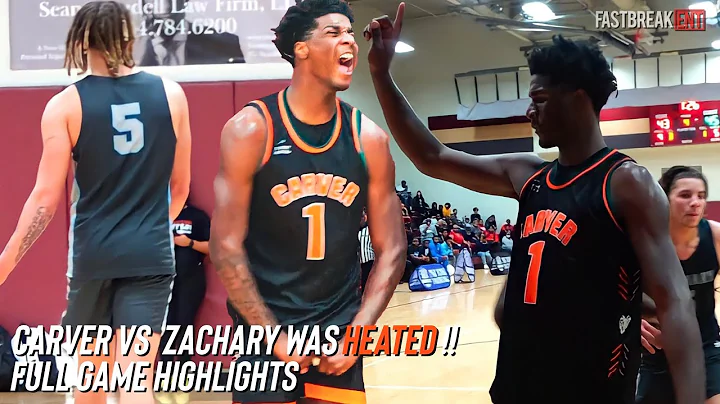 Carver vs Zachary was HEATED!! Full Game Highlights