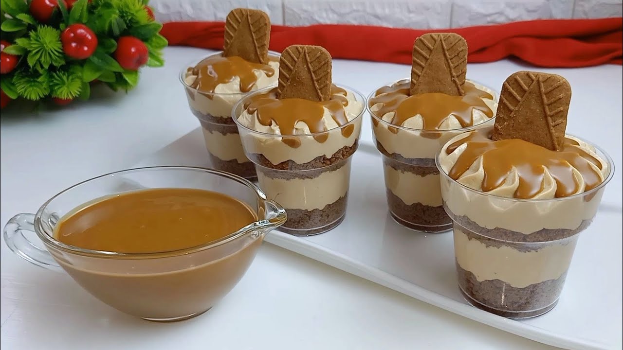 تحلية الكؤوس اللذيذة 😍 تحضر في 10 دقائق 😍 سريعة و سهلة التحضير