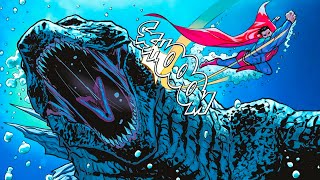 Superman Fights Godzilla Round 2