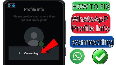 How To Fix WhatsApp Profile Info Connecting Problem (Easy Method) 2025