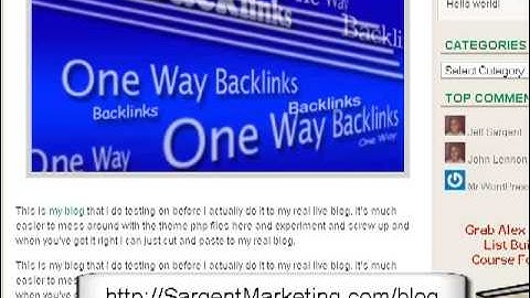 How To Get One Way Backlinks While Blog Commenting