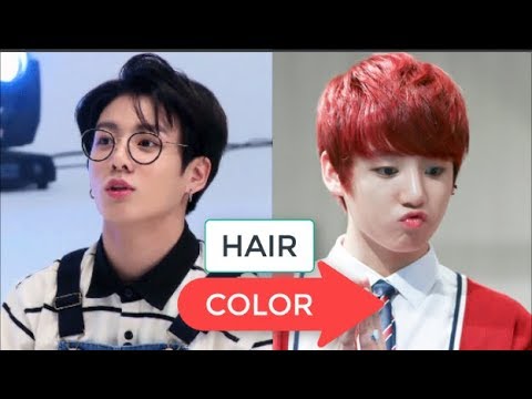 BTS (방탄소년단) JUNGKOOK HAIR COLORS (2013-2017) - YouTube